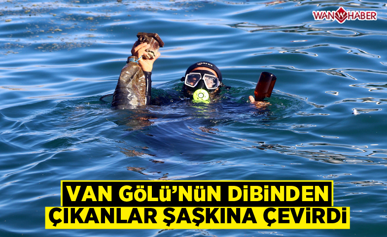 Van Gölü’nün dibi çöplük gibi