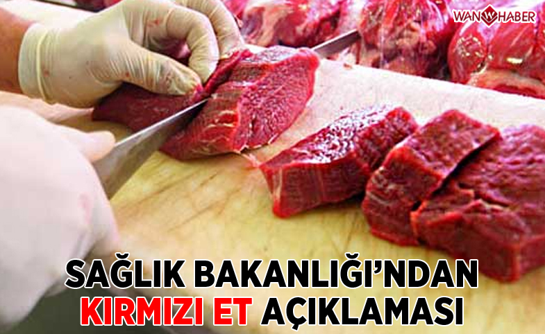 Sağlık Bakanlığından 'kırmızı et' açıklaması