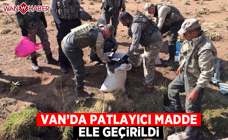 Van'da patlayıcı yapımında kullanılan malzeme ele geçirildi