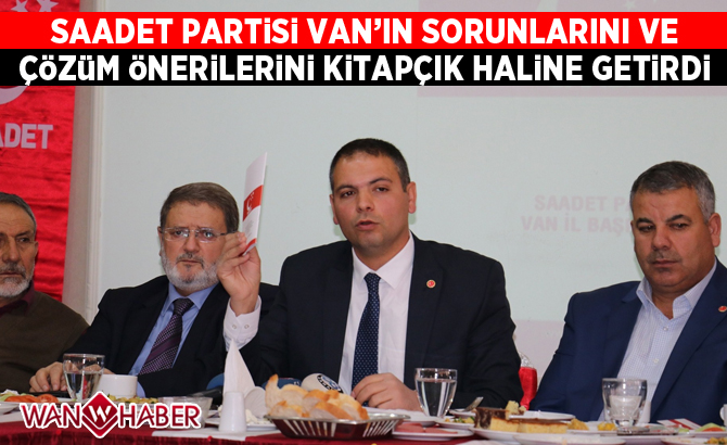 SP Van’ın sorunlarını ve çözüm önerilerini kitapçık haline getirdi