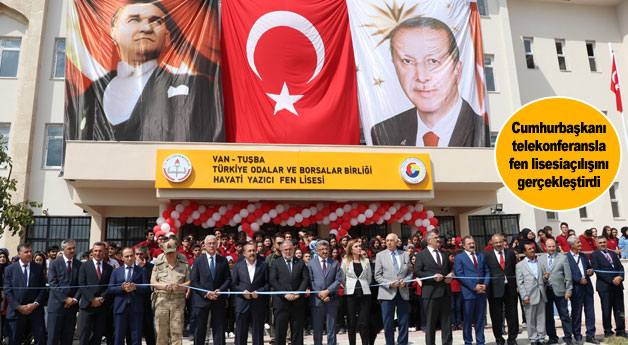 Cumhurbaşkanı Erdoğan telekonferansla fen lisesi açılışını gerçekleştirdi