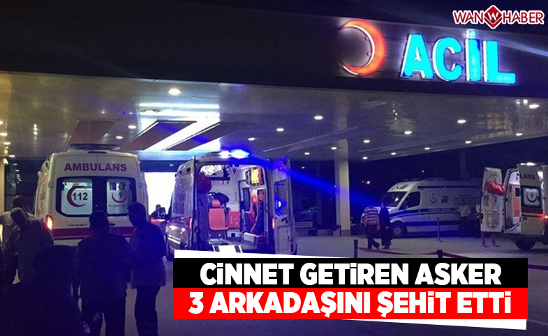 Cinnet getiren asker 3 arkadaşını şehit etti!