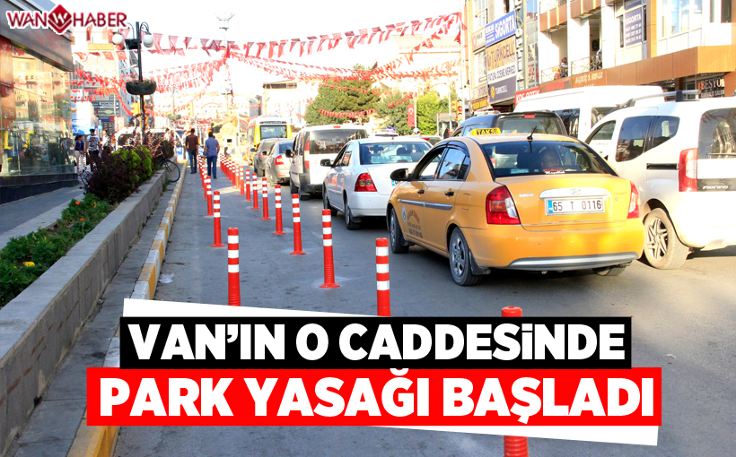 Van'ın o caddesinde park yasağı başladı