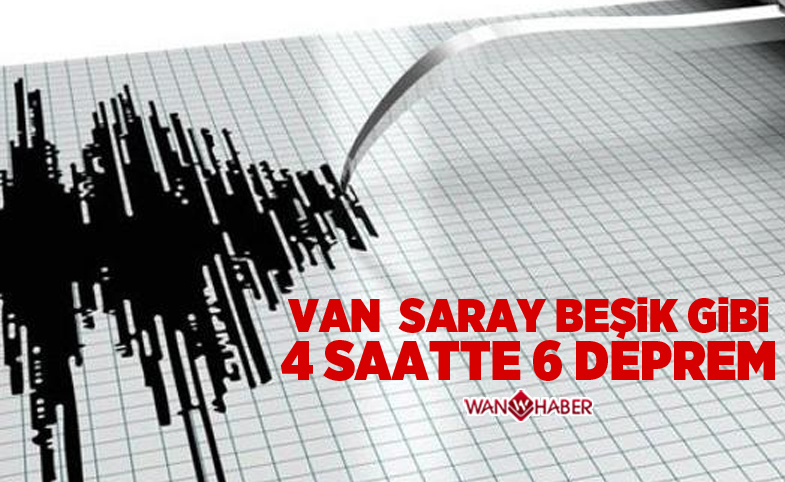 Van Saray beşik gibi sallanıyor, 4 saatte 6 deprem