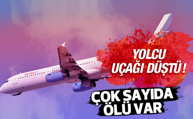 Yolcu uçağı düştü, çok sayıda ölü var