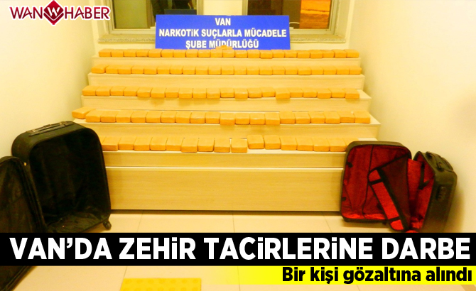 Van'da zehir tacirlerine darbe: Bir kişi gözaltına alındı