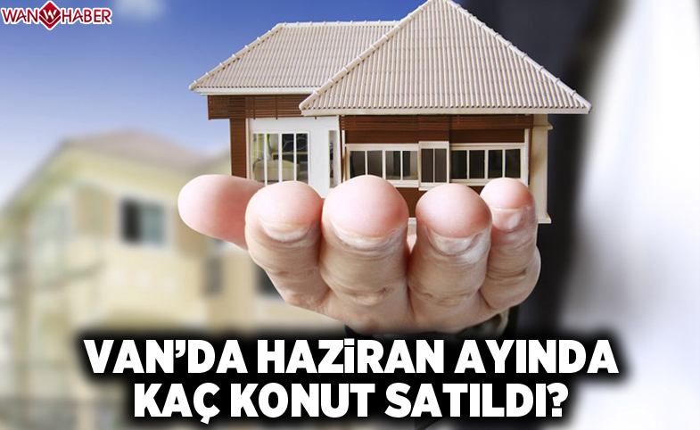 Van'da Haziran ayında kaç konut satıldı?