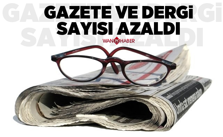 Gazete ve dergi sayısı azaldı