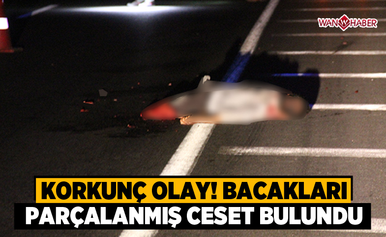 Bacakları parçalanmış erkek cesedi bulundu