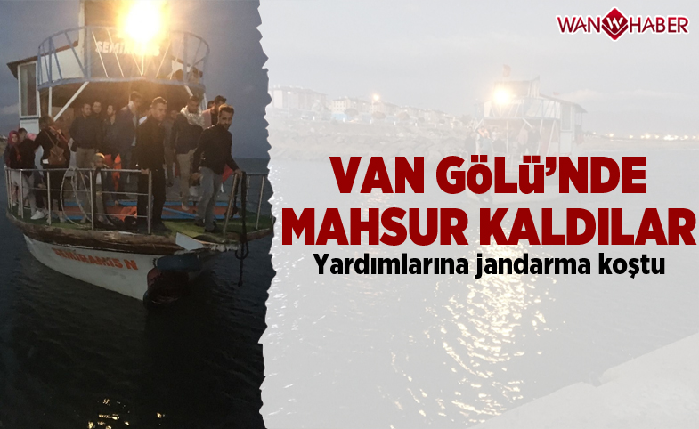 Van Gölü’nde mahsur kaldılar