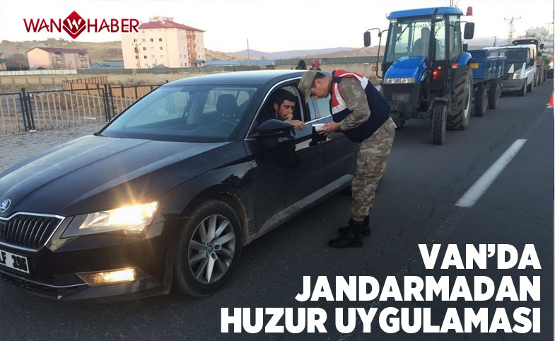 Van'da jandarmadan ‘Huzur’ uygulaması 