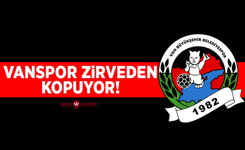 Vanspor zirveden kopuyor