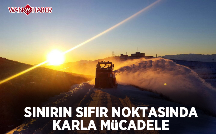 Sınırın sıfır noktasında karla mücadele