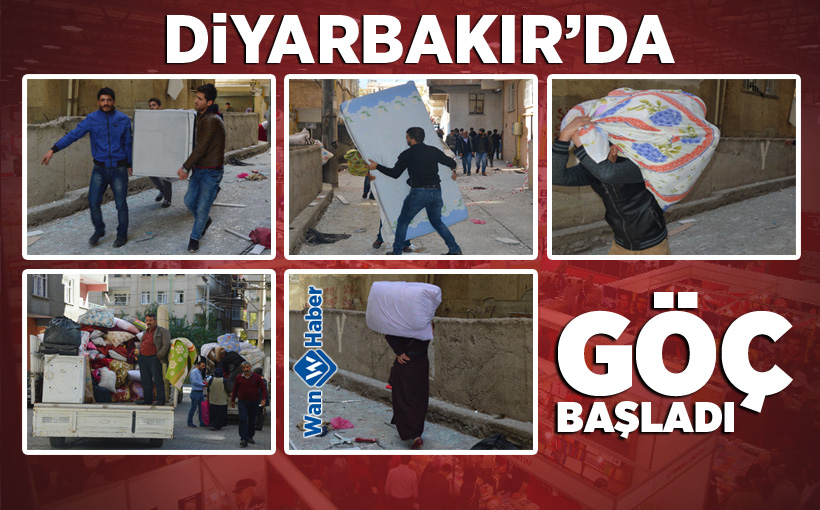 Diyarbakır’da göç başladı