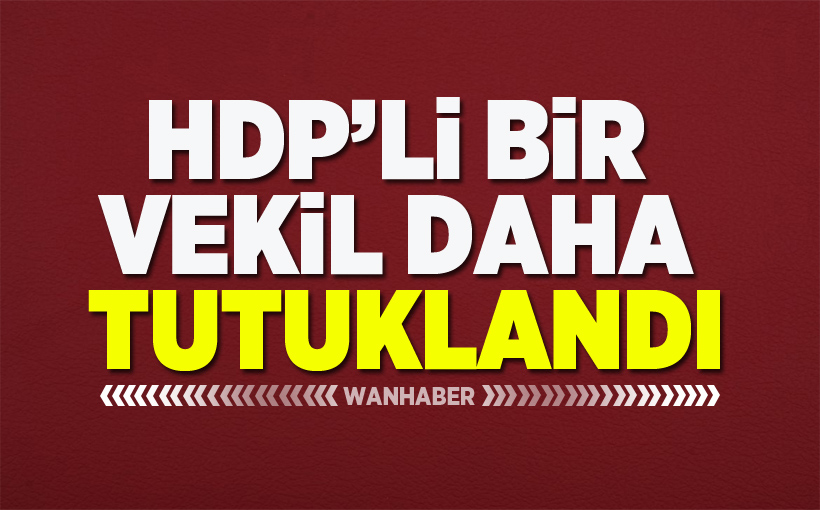 HDP’li bir vekil daha tutuklandı
