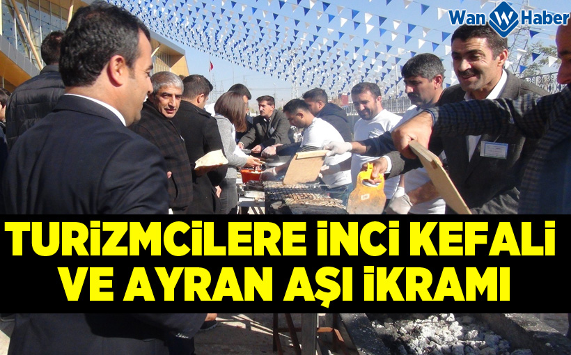 Turizmcilere inci kefali ve ayran aşı ikramı