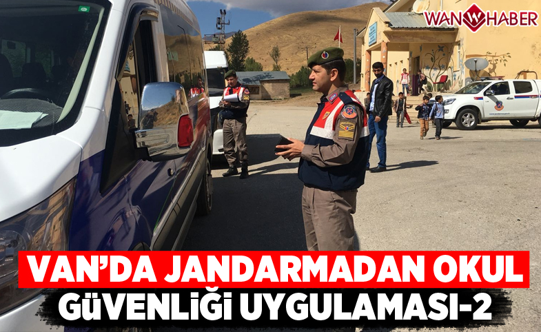 Van'da jandarmadan 'Okul güvenliği uygulaması-2' 