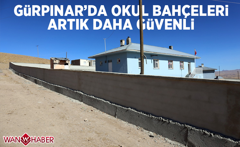 Gürpınar’da okul bahçeleri artık daha güvenli