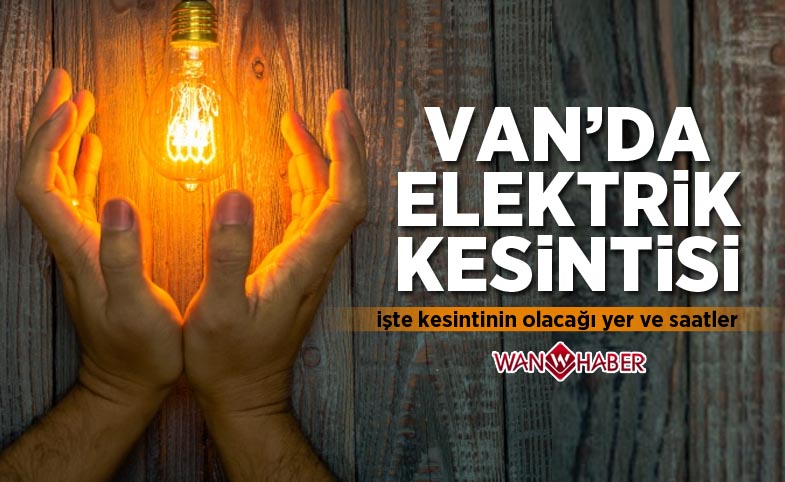 Van'da Elektrik Kesintisi