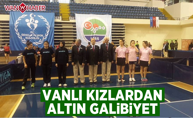 Vanlı kızlardan altın galibiyet