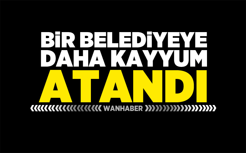 Bir belediyeye daha kayyum atandı