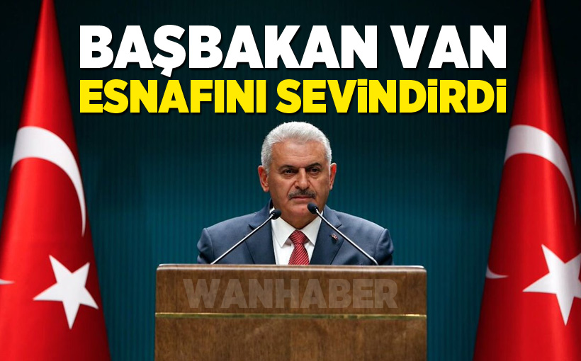 Başbakan Van esnafını sevindirdi