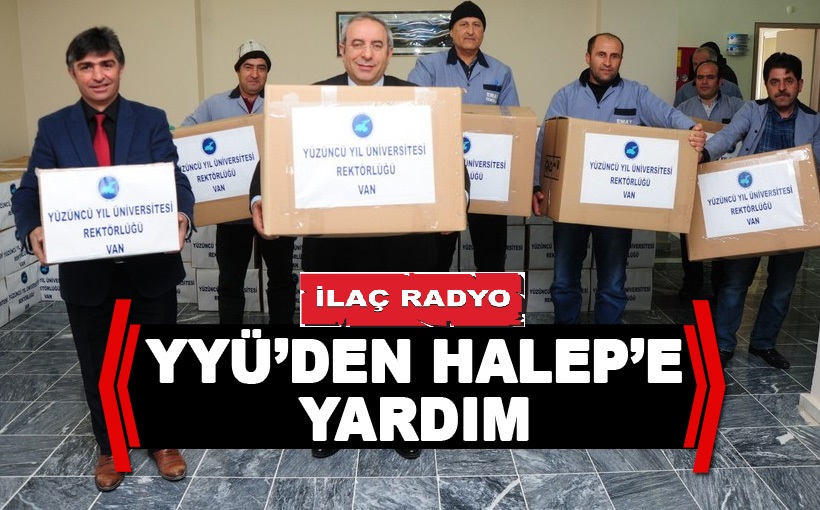 YYÜ'den Halep'e Yardım