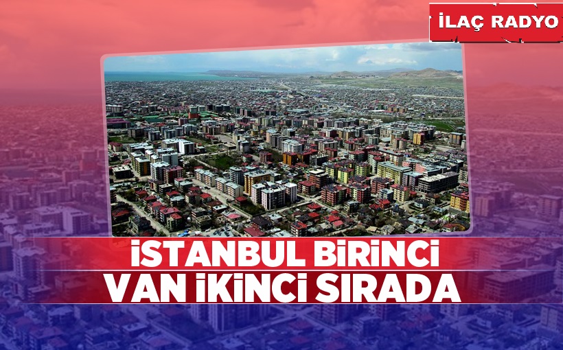 İstanbul birinci, Van ikinci sırada