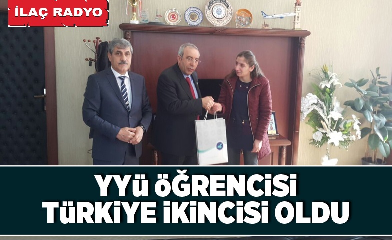 YYÜ öğrencisi Türkiye ikincisi oldu