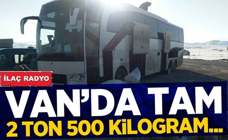 Van'da tam 2 ton 500 kilogram...