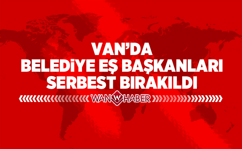 Van'da Belediye Eş Başkanları Serbest bırakıldı