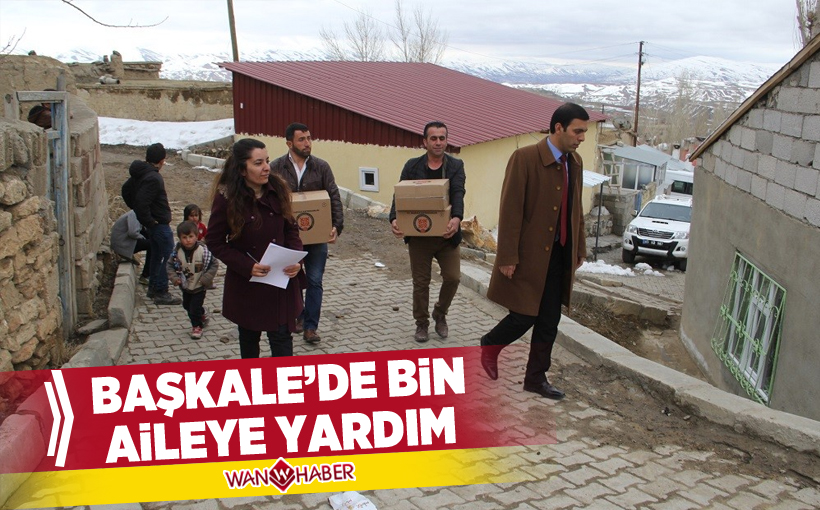 BAŞKALE’DE BİN AİLEYE YARDIM