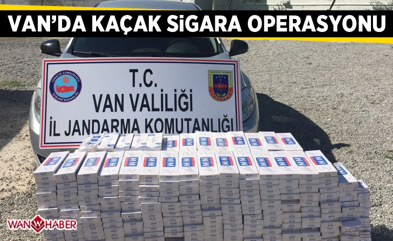 Van’da kaçak sigara operasyonu