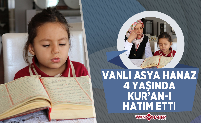 4 yaşında Kuran-ı Kerim'i hatim etti