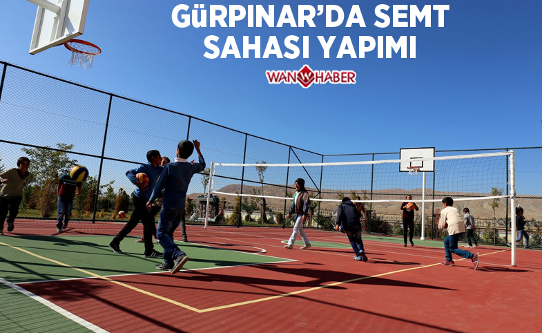 Gürpınar’da semt sahası yapımı