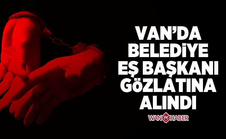 Van'da Belediye Eş Başkanı Gözaltına Alındı