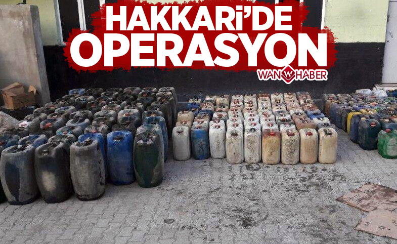 Hakkari’de kaçakçılık operasyonu