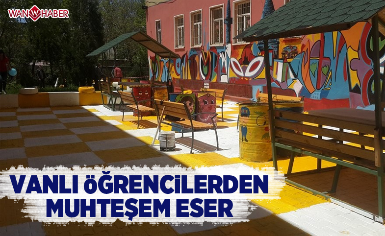 Vanlı öğrencilerden atık malzemelerden muhteşem park 