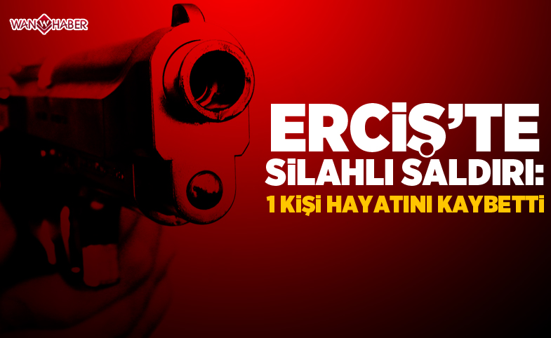 Erciş'te silahlı saldırı: 1 Ölü