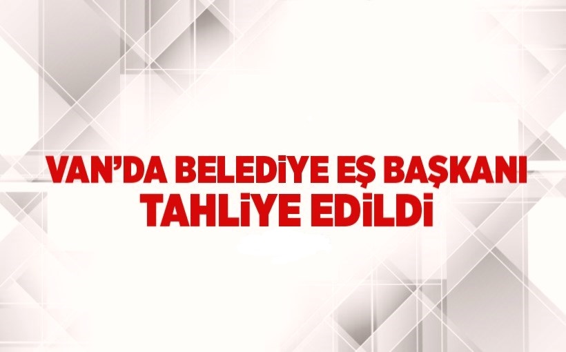 Van'da belediye eş başkanı tahliye edildi