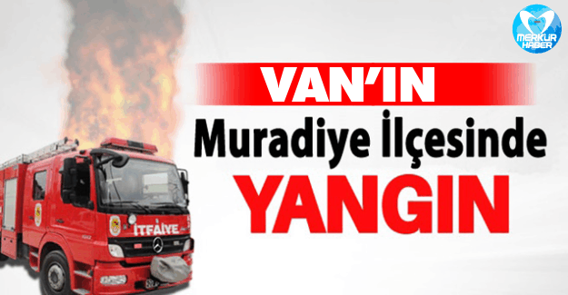 Van Muradiye'de Yangın