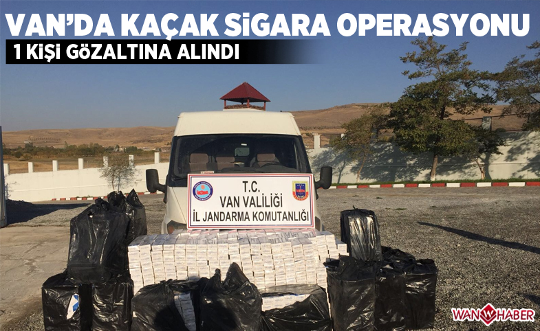 Van’da kaçak sigara operasyonu