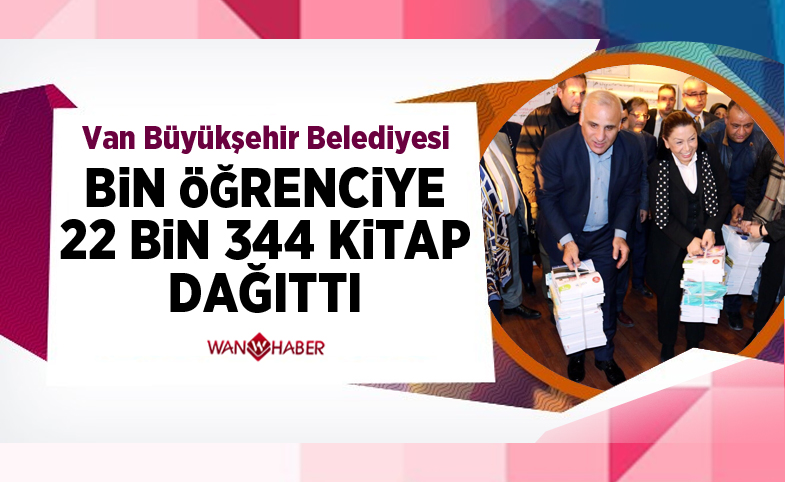 Büyükşehir bin öğrenciye 22 bin 344 kitap dağıttı