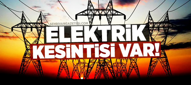 Van’da elektrik kesintisi