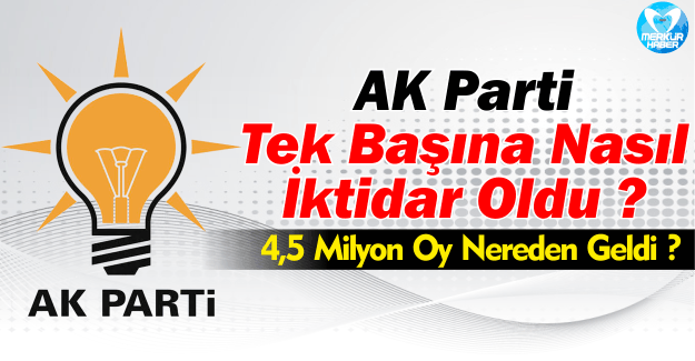 AK Parti Tek Başına Nasıl İktidar Oldu ?