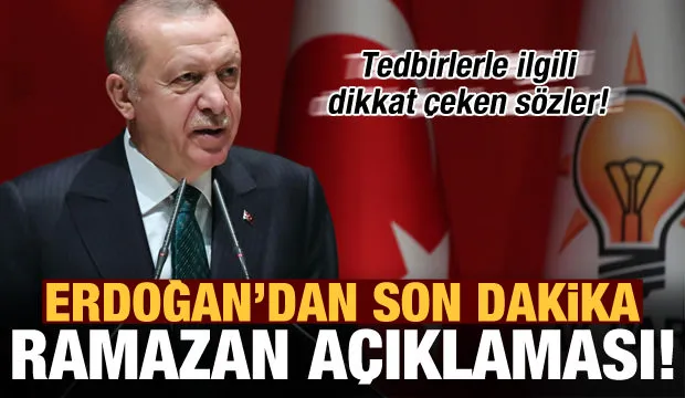 Erdoğan'dan son dakika Ramazan Bayramı açıklaması!