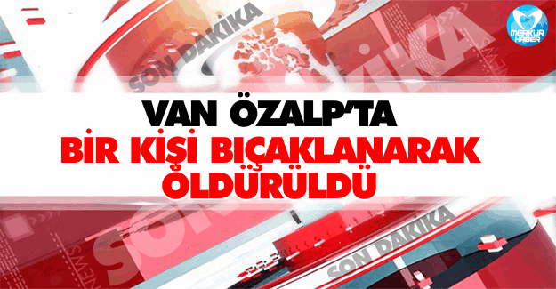 Van Özalp'ta Bir Kişi Bıçaklanarak Öldürüldü