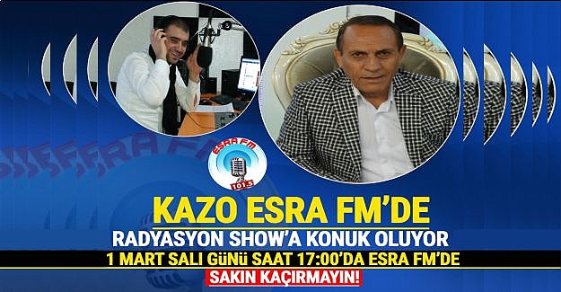 Dengbêj Kazo, Esra FM'e Konuk Oluyor