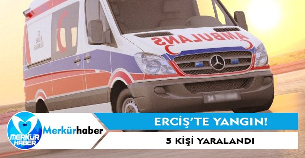 Erciş'te Yangın, 5 Yaralı