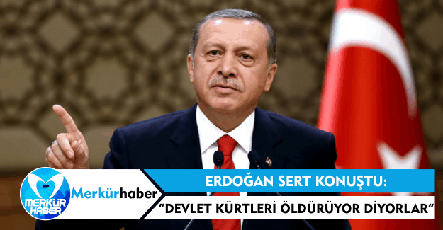 Erdoğan: "Devlet Kürtleri Öldürüyor Diyorlar"